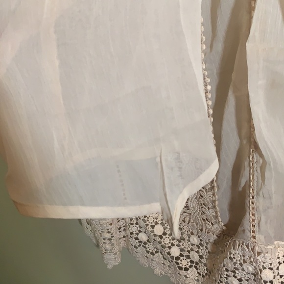 Cute Options Sheer Beige Top NWT - Picture 6 of 7